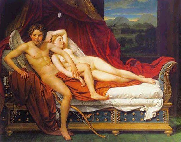 Jacques-Louis David Cupid and Psyche China oil painting art